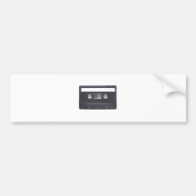 magnetic tape audio cassette bumper stickers