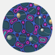 Magnetic vessel photo round stickers