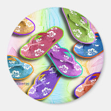 Magnets - FLIP FLOPS Pop Art