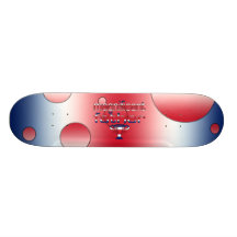 Magnificent Father in Britain Flag Colours Pop Art Skateboard