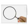 Magnifying glass greeting cards