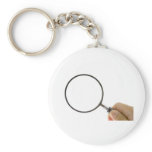 Magnifying glass key chain
