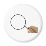 Magnifying glass magnet
