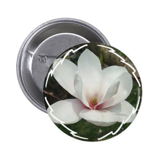 Magnolia Blossom Round Button