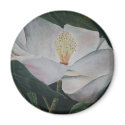 magnolia flower oil painting magnets