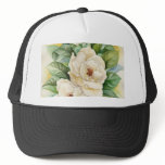 Magnolia Flower Watercolor Art - Multi hats