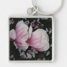 Magnolia Tree in Bloom Key Chain