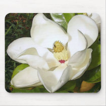 Magnolia White Mousepad