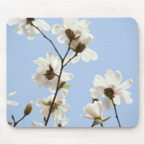 MAGNOLIAS Flowers MOUSE PADS MOUSEPAD Blue Sky