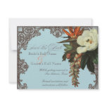 Magnolias n Bird of Paradise - Save the Date Personalized Invitation
