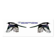 Magpies BookMark Business Card Templates