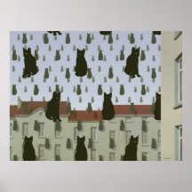 Magritte's Cats Basic Poster Large