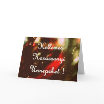 magyar karacsony card