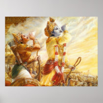 Mahabharat - Lord Krishna & Arjun Posters