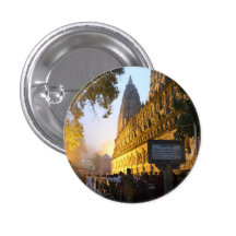 Mahabodhi Buddhist Temple Bodh Gaya India Button
