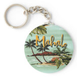Mahalo Hawaiian Island Keychain