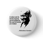 Mahatma Gandhi Animal Rights buttons