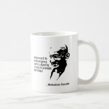 Mahatma Gandhi Animal Rights Coffee Mugs