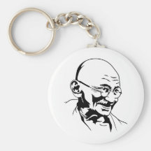 Mahatma Gandhi Portrait Keychain