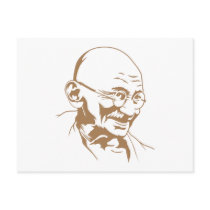 Mahatma Gandhi Portrait Postcard
