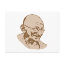 Mahatma Gandhi Portrait Postcard