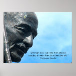 Mahatma Gandhi - Strength quote posters