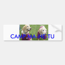 mahetu dogs_edited-1, CAMP MA-HE-TU Bumper Sticker