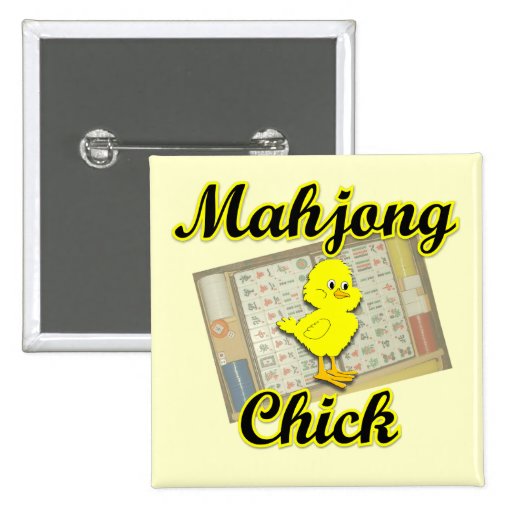 Mahjong Chick #2 Pinback Button