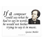 Mahler on Composing Postcard