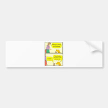 Maid Calls the Butler cartoon Bumper Sticker