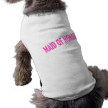 Maid of Honor (Slanted Pink) Doggie Shirt