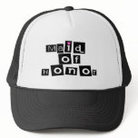 Maid of Honor (Sq Blk) Mesh Hat