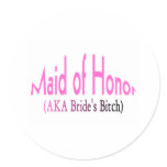 Maid Of Honor Stickers