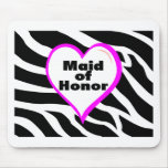 Maid Of Honor (Zebra Stripes) Mouse Mats