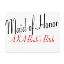 Maid Of Honour (AKA Bride's Bitch Red)