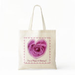 Maid of Honour Bag - PINK Rose Heart with Lace