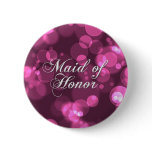 Maid of Honour Button [Pink Bokeh]