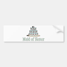 Maid Of Honour (Cake) Bumper Stickers