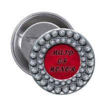 maid of honour diamonds button