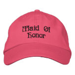 Maid Of Honour embroidered hats