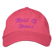 Maid Of Honour Embroidered Hat