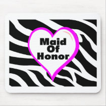 Maid Of Honour (Heart Zebra Print)