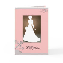 Maid of Honour invitation card