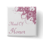 Maid Of Honour Mauve Bouquet Button