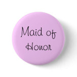 Maid of Honour Pin buttons