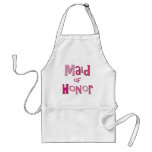 Maid of Honour Pink Brown aprons