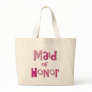 Maid of Honour Pink Brown Canvas Bags