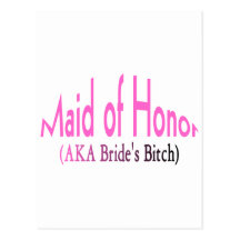 Maid Of Honour Postcards