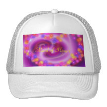 Maid of Honour Swirly Heart Hat