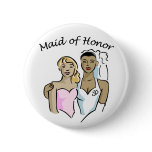 Maid of Honour Wedding ID Button